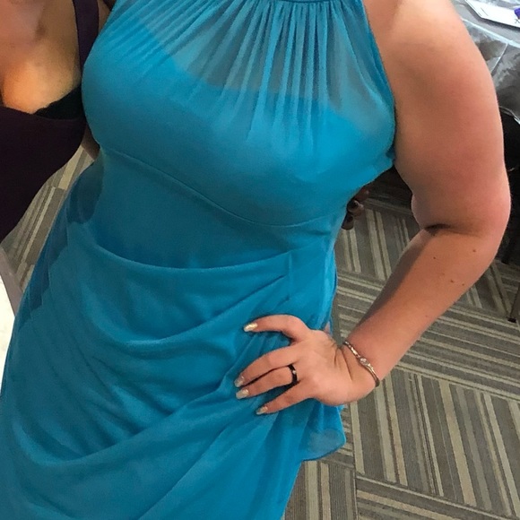 David's Bridal Dresses Davids Bridal Malibu Blue Bridesmaid Dress